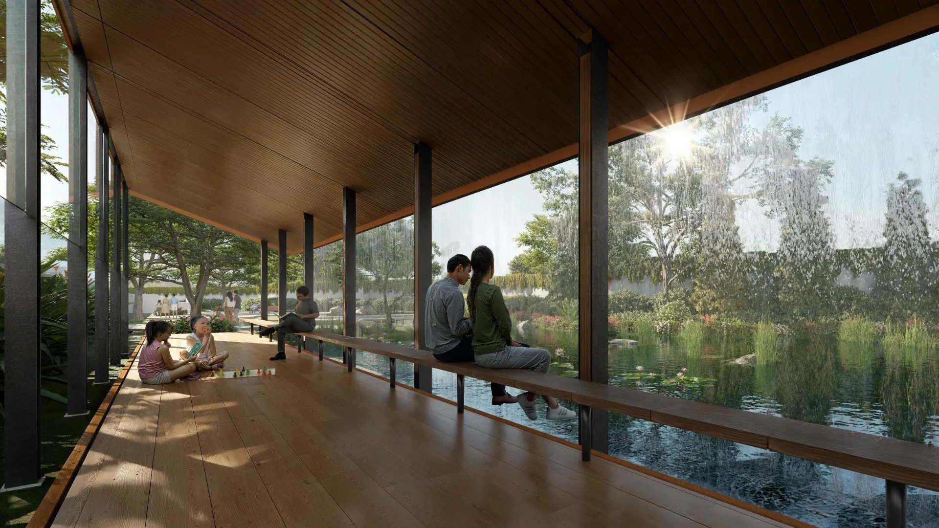 Rain Deck & Reflection Pond